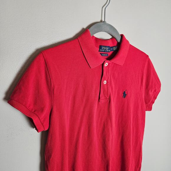 Polo by Ralph Lauren Red Short Sleeve Classic Fit Polo Sz Small - Picture 3 of 10